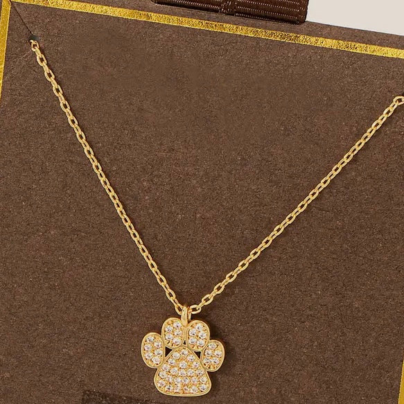 Diamond Studded Gold Necklace