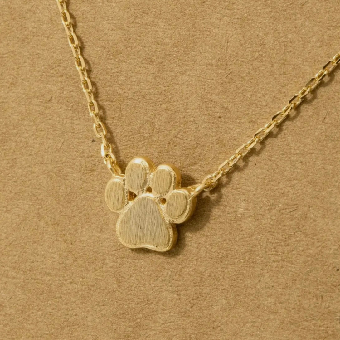 Mini Paw Print Necklace