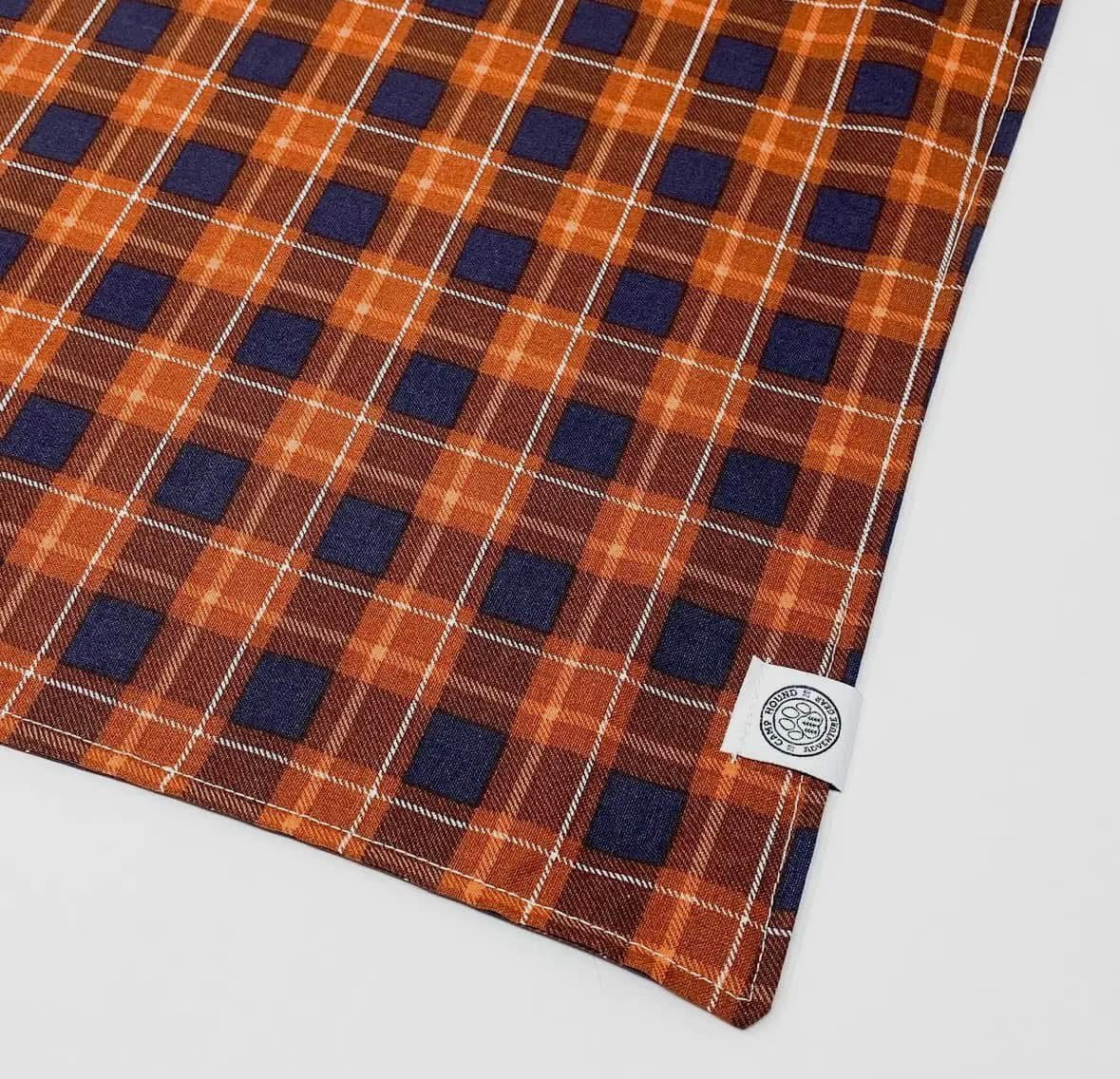 Harvest Plaid- Tie on bandana