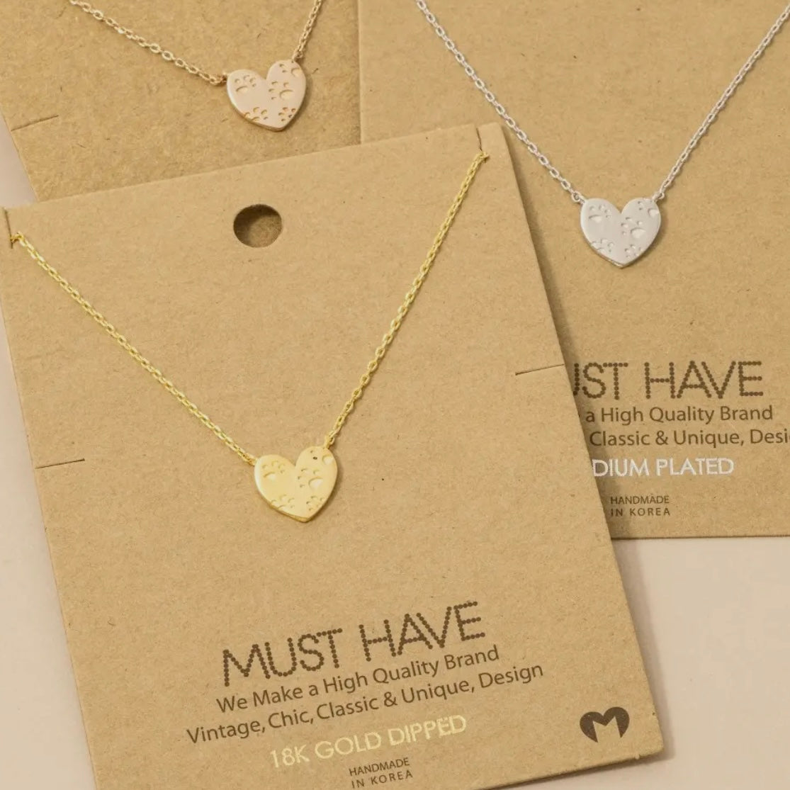 Paw Heart Necklace