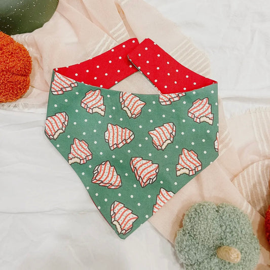 Christmas Tree Cake- Reversible Bandana 1 LEFT!