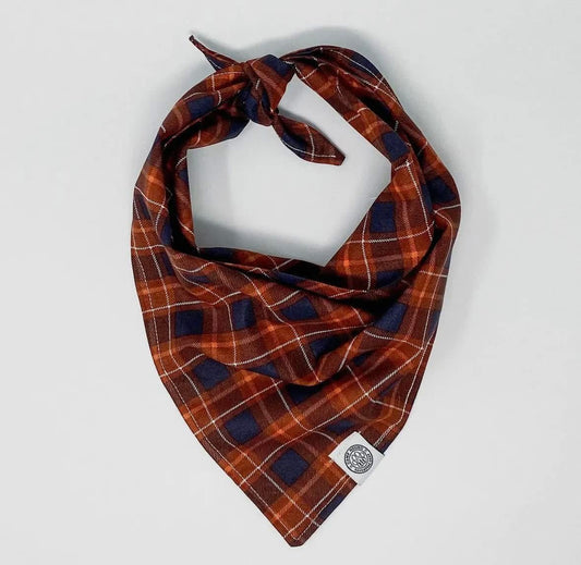 Harvest Plaid- Tie on bandana
