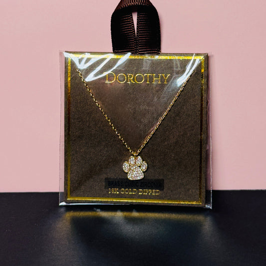 Diamond Studded Gold Necklace